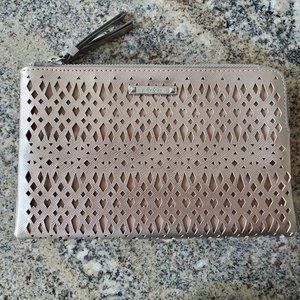 Stella & Dot Double Clutch - Metallic Perforated